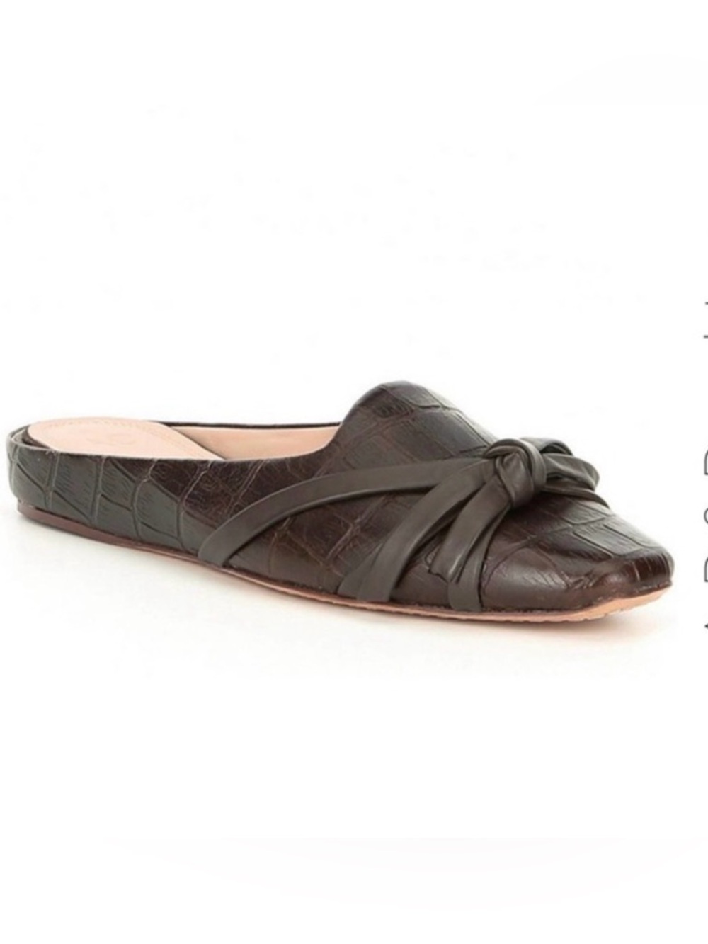 AD & Daughters Brown Leather Croc
Embossed Mules